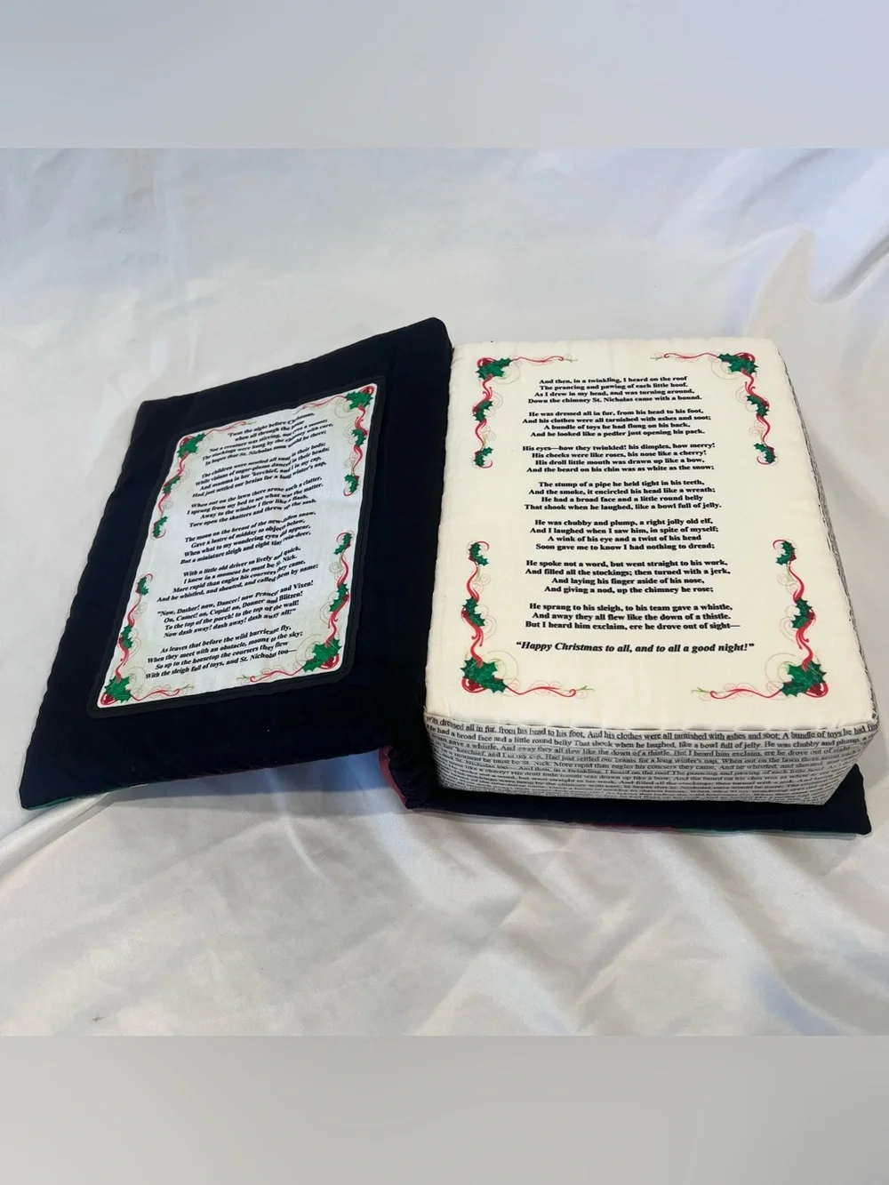 Brassington Hollow Night Before Christmas Book Pillow